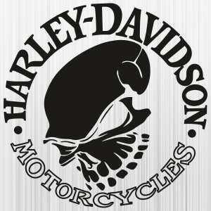Harley Davidson Black Skull Svg