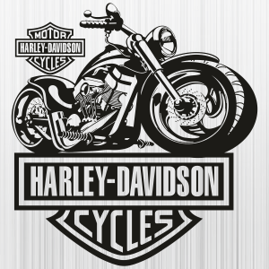 Harley-Davidson-Cycles-With-Motorcycles-Svg