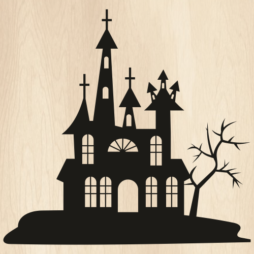 Haunted Spooky Svg