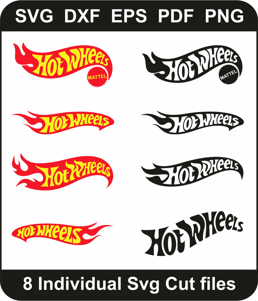 Hot Wheels Bundle Logo SVG Hot Wheels Pack Svg Hot Wheels Toys Logo