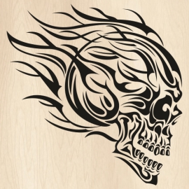 Human-Skull-Tattoo-Svg