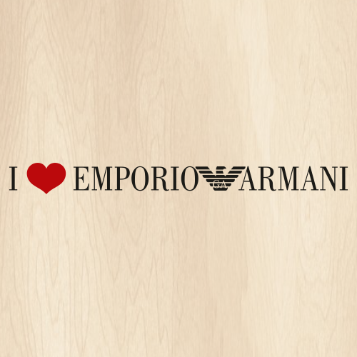I Love Emporio Armani Svg