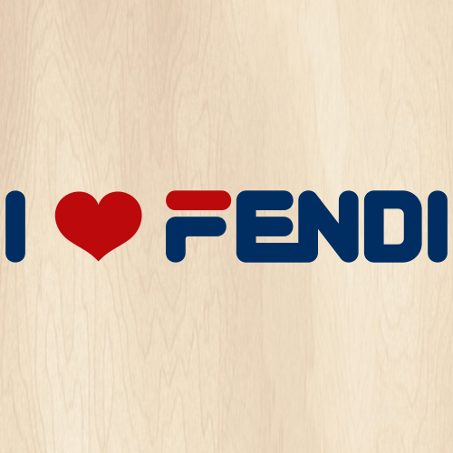 I Love Fendi Svg