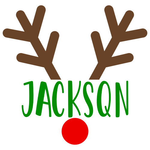 Jackson Reindeer SVG