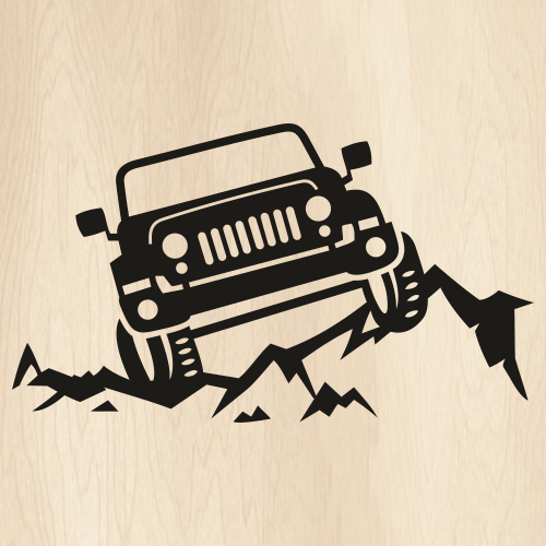 Rock-Crawling-Jeep-Svg