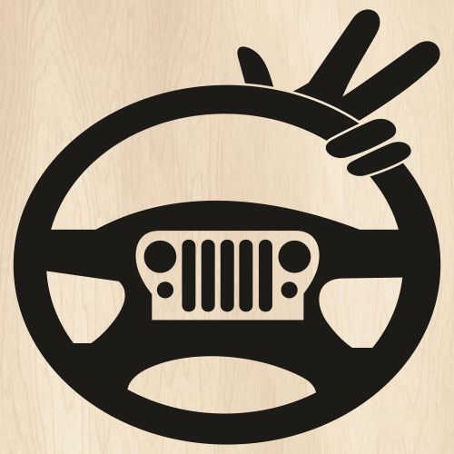 Jeep-Peace-Wave-Steering-Svg