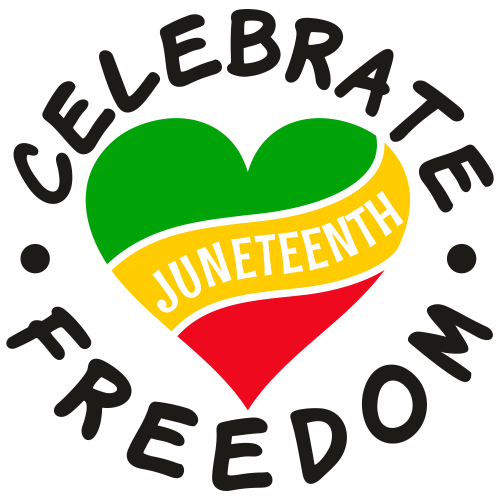 Juneteenth Celebrate Freedom Heart Svg