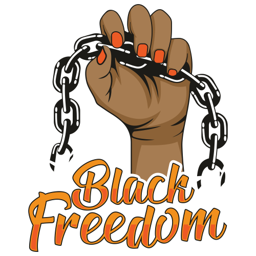 Juneteenth Black Freedom Hand Svg