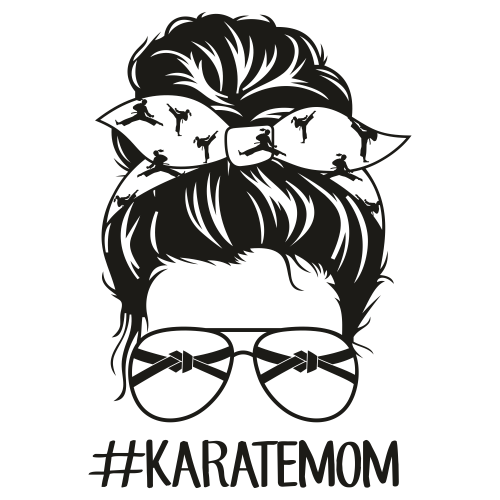 Karate Mom Black Svg