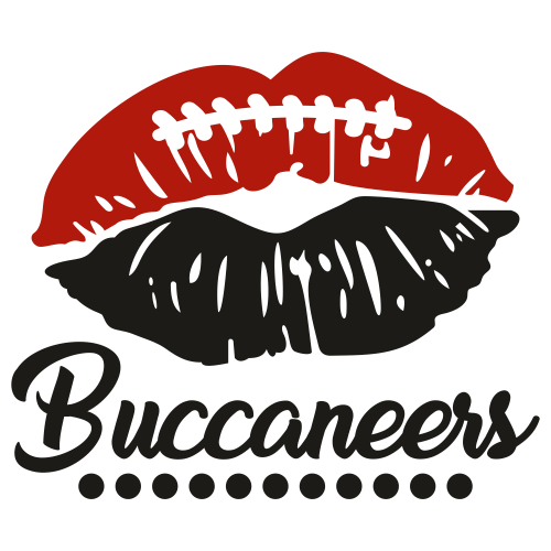Tampa Bay Buccaneers Lips Svg
