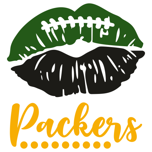 Green Bay Packers Lips Svg