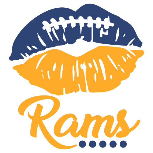 Los Angeles Rams Lips Svg