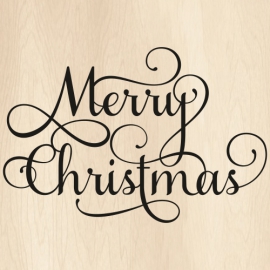 Merry Christmas Logo SVG