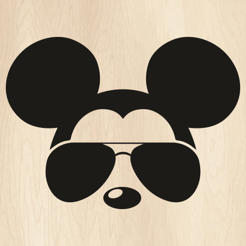 Mickey Mouse Aviator Sunglasses Svg