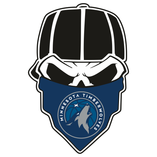 Minnesota Timberwolves Skull Logo Svg