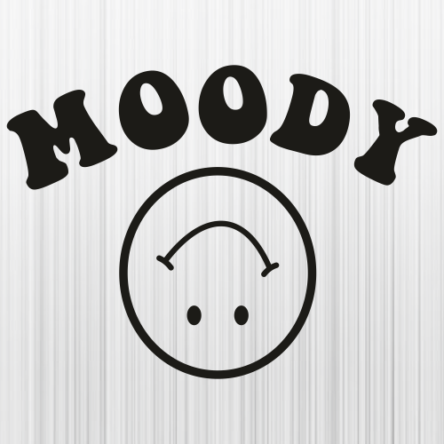 Moody Funny Smiley Svg