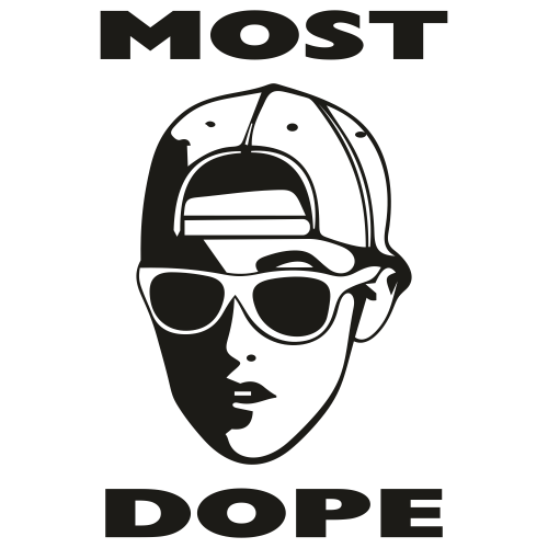 Most Dope Face Svg