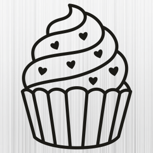Muffin-Cake-Hearts-Svg