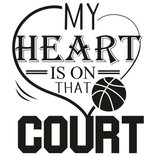 My Heart is on That Court Svg