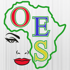 OES African Map Lady Svg