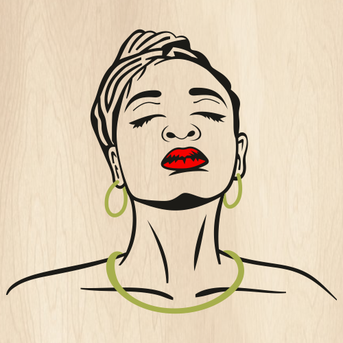 Ophelia-Africa-America-Lady-Red-Lips-Svg