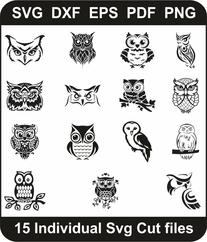 Download Owl Svg Bundle Owl Svg Design Pack For Cricut Silhouette