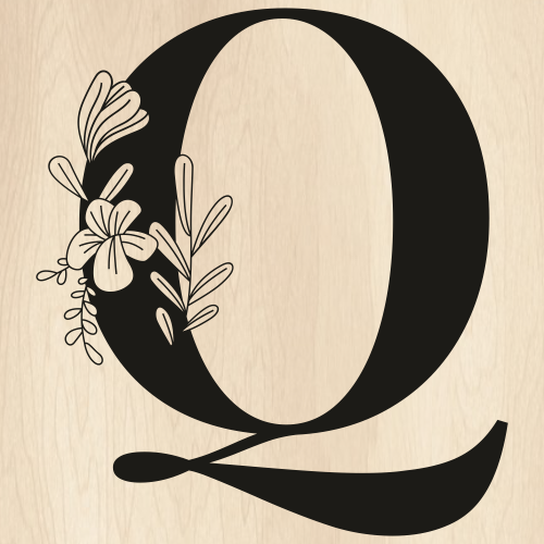 Q-Floral-Capital-Alphabet-Svg