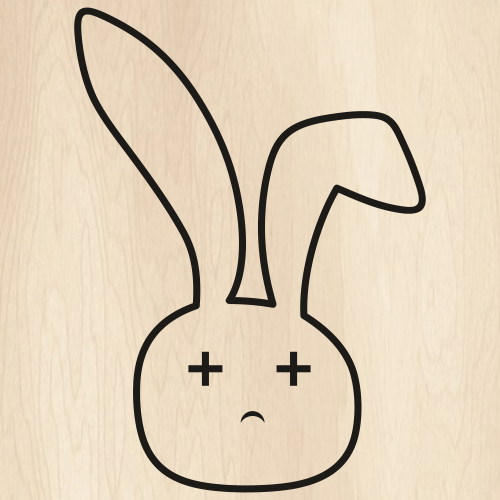 Bad Bunny Face svg