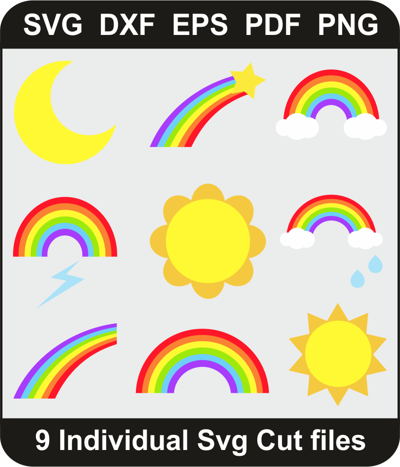 Rainbow-Svg-Pack