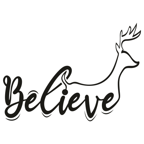 Reindeer-Believe-SVG