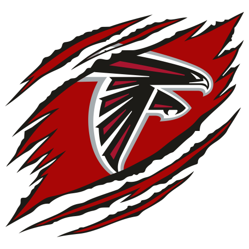 Ripped Atlanta Falcons Logo Svg