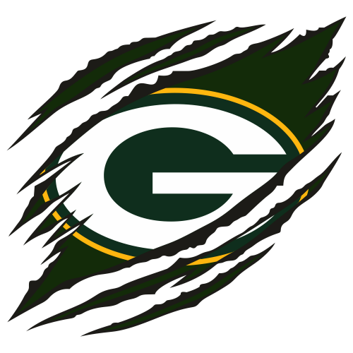 Ripped Green Bay Packers Logo Svg