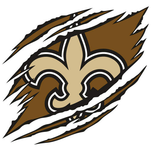 Ripped New Orleans Saints Logo Svg