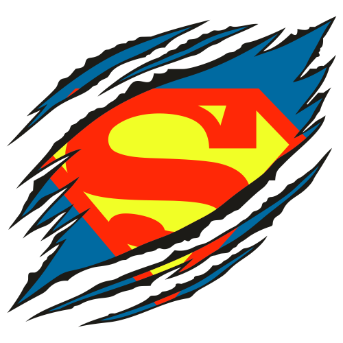 Ripped Superman Logo Svg