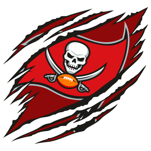 Ripped Tampa Bay Buccaneers Logo Svg