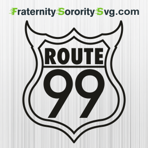 Route 99 Shield Sign Svg