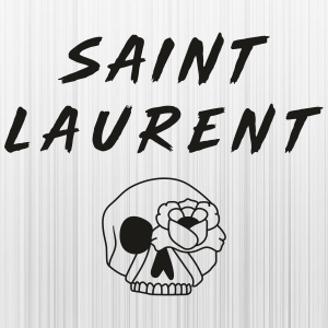 Saint Laurent Skull Svg