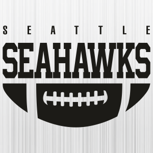 Seattle Seahawks Ball Black Svg