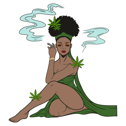 Woman-Smoking-Weed-Svg