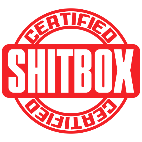 Shitbox Certified Circle Red Svg