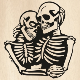 Skeleton-Couple-Skull-Soulmates-SVG