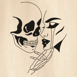 Skeleton-Kissing-Svg