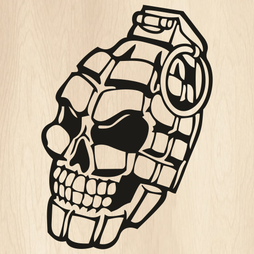 Skull-Grenade-Army-Marine-Grenade-Logo-Svg