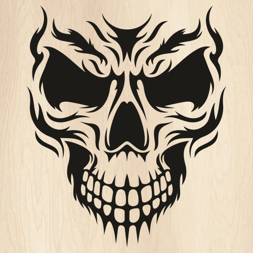 Halloween Skull Face SVG
