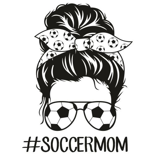 Soccer Mom Black SVG | Football Mom vector File | Soccer Mom Life Svg ...