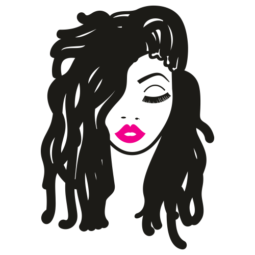 Black-Woman-With-Dreadlocks-Svg