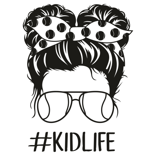 Tennis Kid Life Black SVG | Mom And Kid Life vector File | Kid Life ...