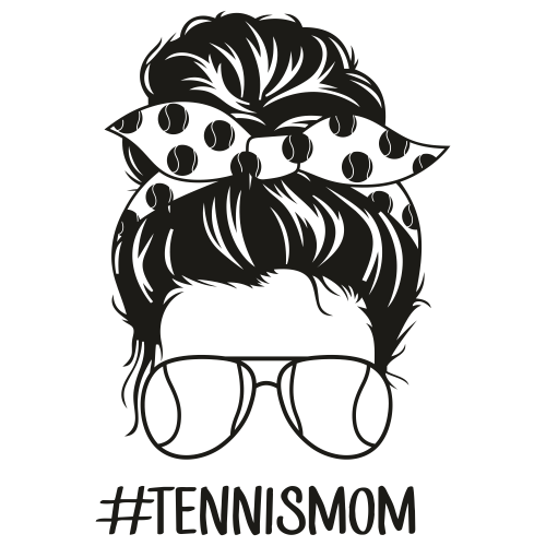 Tennis Mom Black Svg