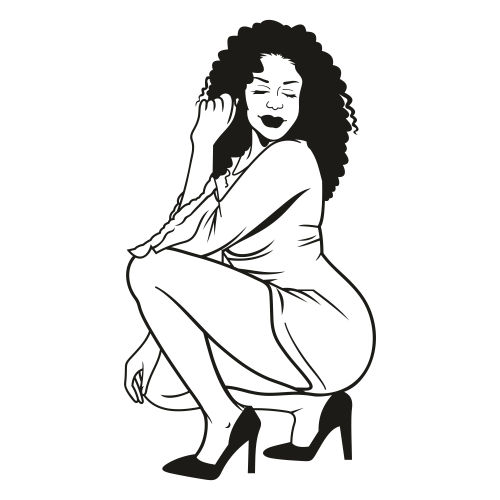 Thick-Afro-Woman-Clipart