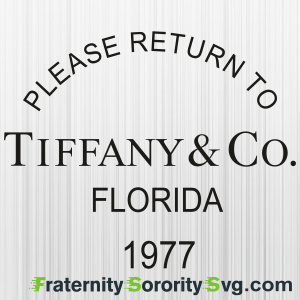 Tiffany And Co Florida 1977 Svg